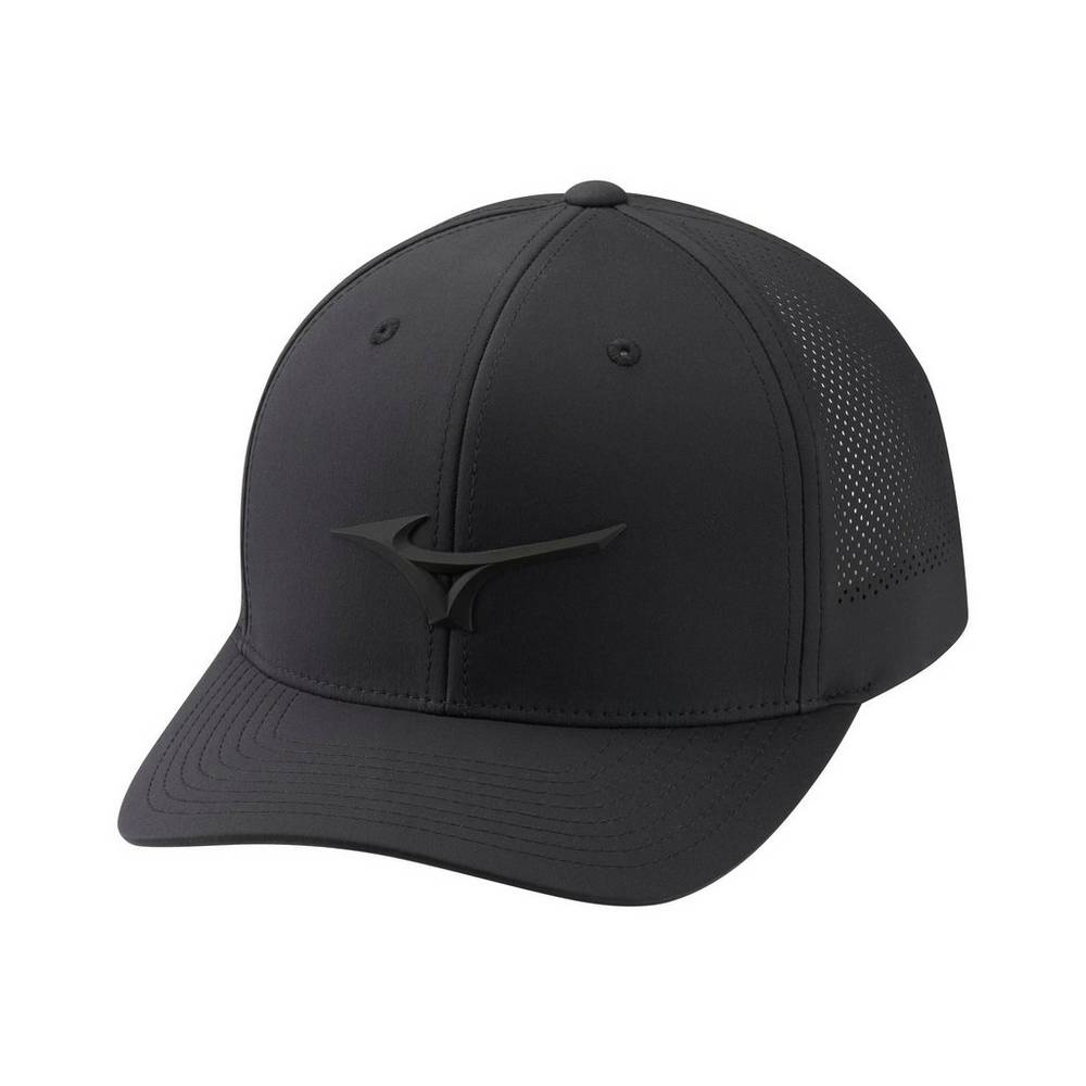 Gorro Mizuno Tour Vent Adjustable Hombre Negras Baratas VJRS-65981